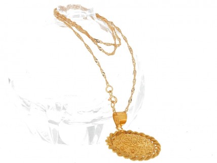 Fio e Medalha em OURO 19,2K - FILIGRANA