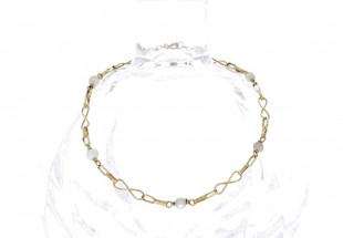 Pulseira em OURO de 19,2K - PÉROLAS de CULTURA