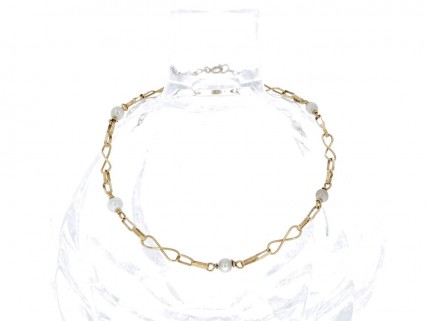 Pulseira em OURO de 19,2K - PÉROLAS de CULTURA