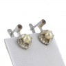 Brincos em OURO Branco de 19,2K - PÉROLA NATURAL