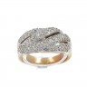 Anel em OURO Bicolor 19,2K - 106 DIAMANTES