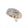 Anel em OURO Bicolor 19,2K - 106 DIAMANTES