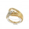 Anel em OURO 19,2k - 15 DIAMANTES