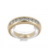 Anel em OURO 18K - 8 DIAMANTES 