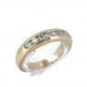 Anel em OURO 18K - 8 DIAMANTES 