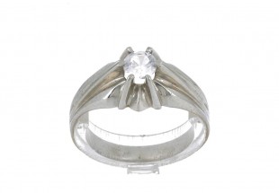 Anel masculino em OURO de 19K - QUARTZO