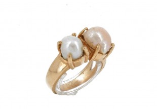 Anel em OURO 19,2K - PÉROLAS