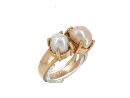 Anel em OURO 19,2K - PÉROLAS