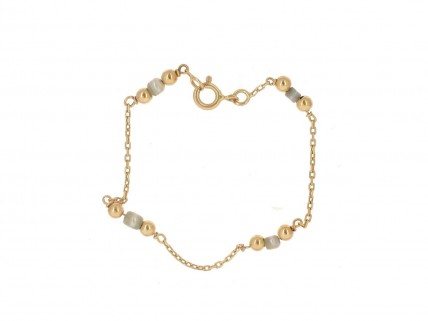 Pulseira Criança em OURO 19,2K - PÉROLAS