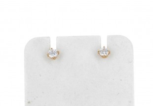 Par de brincos em OURO 18K - QUARTZOS