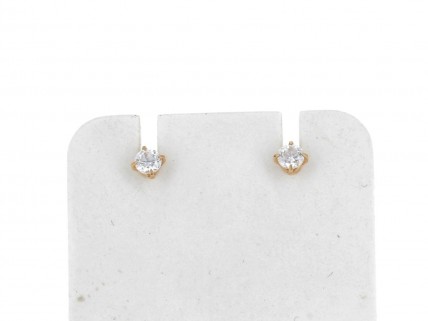 Par de brincos em OURO 18K - QUARTZOS