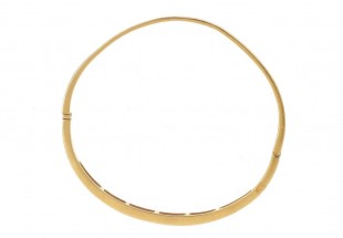 Escrava em OURO 18K - 9 DIAMANTES e 9 RUBIS
