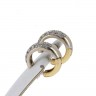 Par de argolas em OURO 19,2K - 42 DIAMANTES 
