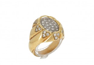 Anel em OURO 18K - 45 DIAMANTES