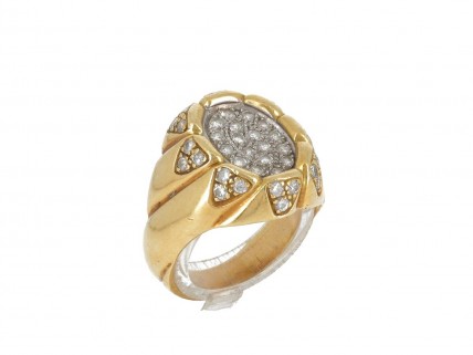 Anel em OURO 18K - 45 DIAMANTES