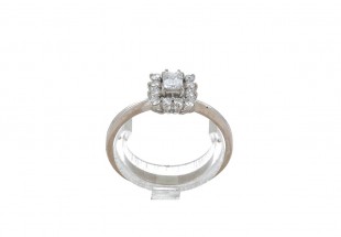 Anel em OURO 18K - 12 DIAMANTES