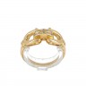 Anel em OURO 19,2K - 14 DIAMANTES