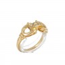 Anel em OURO 19,2K - 14 DIAMANTES