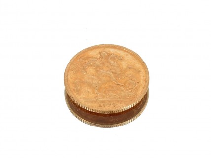 1/2 Libra Victoria - Diadema (Casada) - 1879 - OURO 22k
