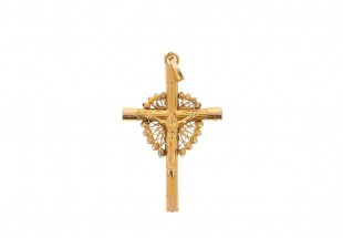Crucifixo em OURO 19,2K - FILIGRANA