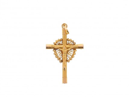 Crucifixo em OURO 19,2K - FILIGRANA