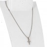Fio e pingente em OURO Branco 18K