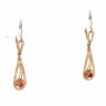Par de brincos em OURO 19,2K - RUBIS