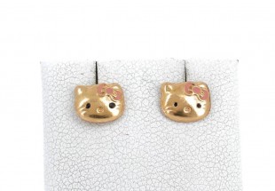 Brincos Hello Kitty em OURO 19,2K