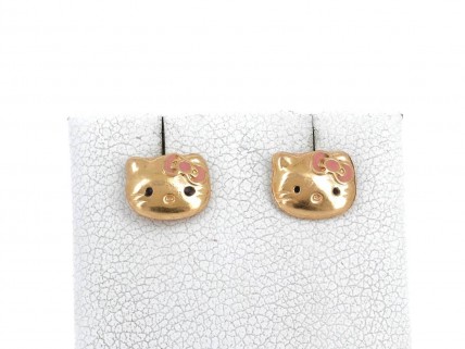 Brincos Hello Kitty em OURO 19,2K