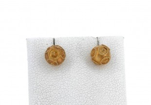 Brincos bolas de viana em OURO 19,2K