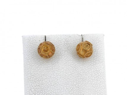 Brincos bolas de viana em OURO 19,2K