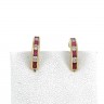 Par de brincos em OURO 19,2K - RUBIS