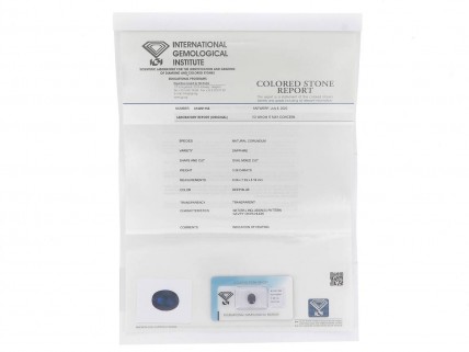 SAFIRA «DEEP BLUE«, 3.26 CT