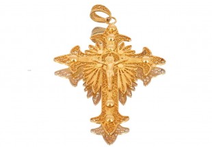 Crucifixo em OURO 19,2k - FILIGRANA