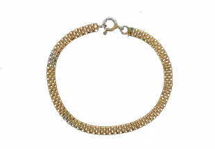 Pulseira em PRATA dourada 835