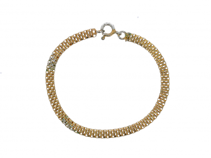 Pulseira em PRATA dourada 835