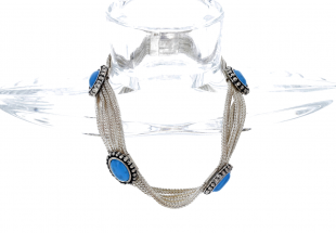 Pulseira em PRATA 835 - Turquesas