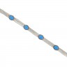 Pulseira em PRATA 835 - Turquesas
