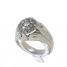 Anel em OURO Branco 19,2k - DIAMANTES