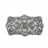 Alfinete ANTIGO em OURO 19.2k, PRATA 833 e 23 DIAMANTES