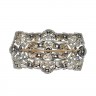 Alfinete ANTIGO em OURO 19.2k, PRATA 833 e 23 DIAMANTES