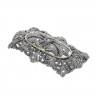 Alfinete ANTIGO em OURO 19.2k, PRATA 833 e 23 DIAMANTES