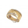 Anel em OURO 18K - 24 DIAMANTES