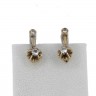 Par de brincos em OURO 19,2K - 4 DIAMANTES