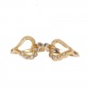 Par de brincos em OURO 19,2K -    12  DIAMANTES