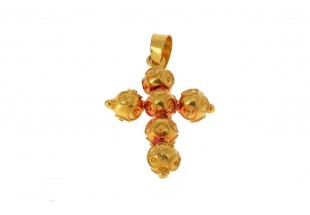 Cruz Bolas de Viana em OURO 19,2K - FILIGRANA