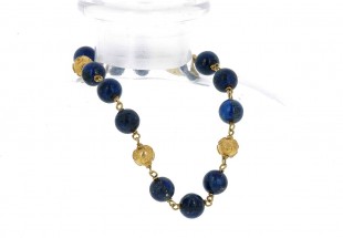 Pulseira em OURO 19,2K - Sodalita Azul