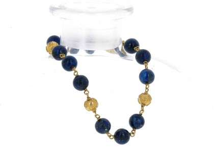 Pulseira em OURO 19,2K - Sodalita Azul
