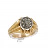 Anel ANTIGO em OURO 19,2K - 9 DIAMANTES 