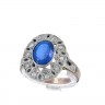 Anel ANTIGO em OURO 14K - ESPINELA e 10 QUARTZOS